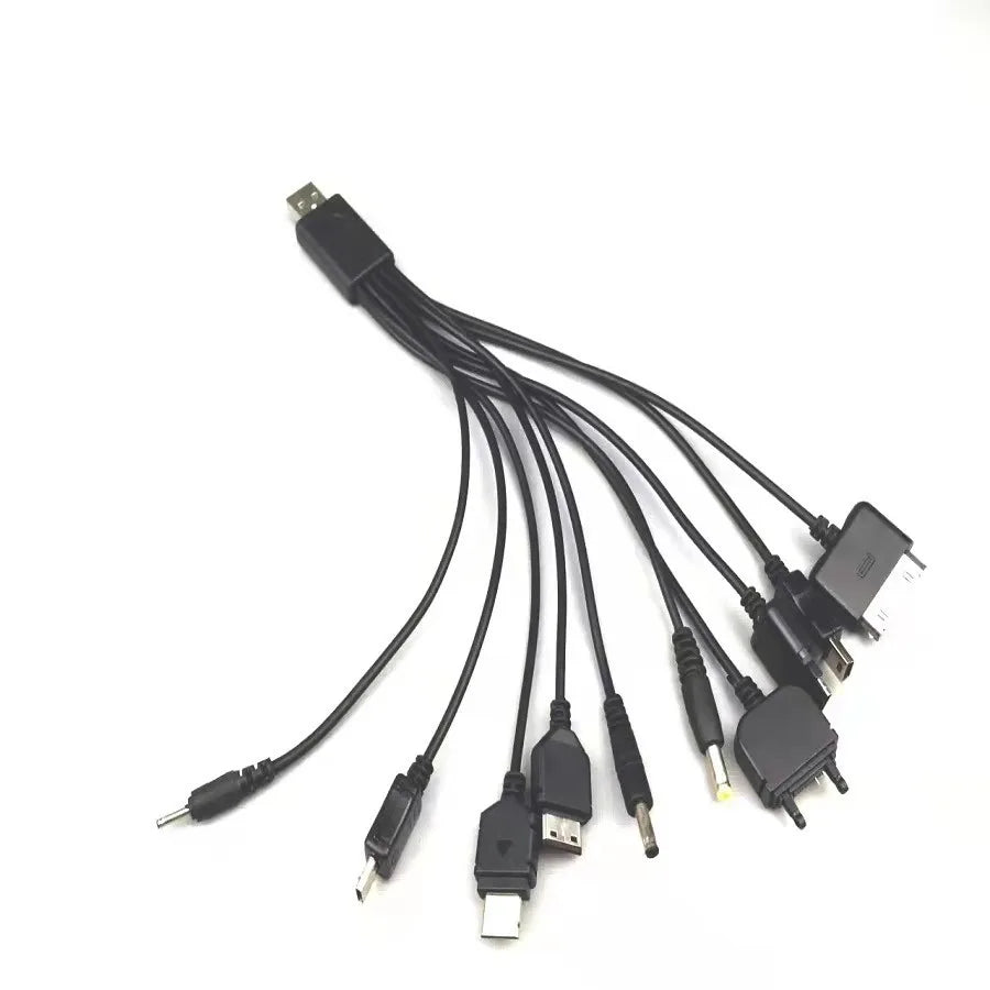 10 in 1 Multi-function USB Cable Cell Phone USB Charging Cable Connector For Nokia LG Samsung Sony Ipod Motorola Multi Interface