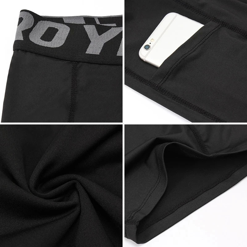 2025 Compression Shorts Men Summer Sportswear Training Tights Gym Fitness Leggings Short Pants Sport Bottoms Running Shorts Men