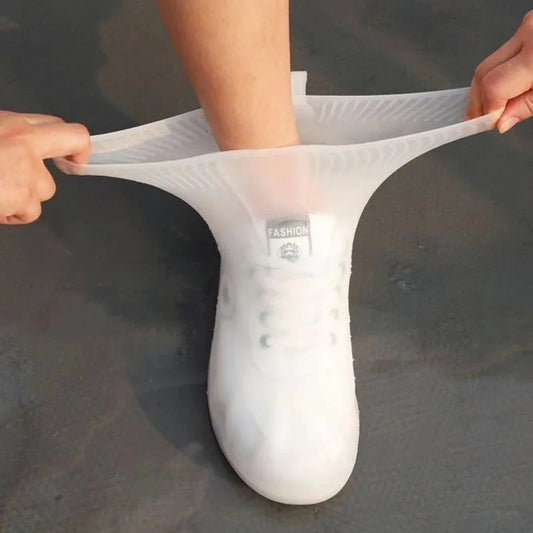 Waterproof Shoe Covers Silicone Anti-Slip Rain Boots Unisex Sneakers Protector for Outdoor Rainy Day Reusable Rain Shoe Covers