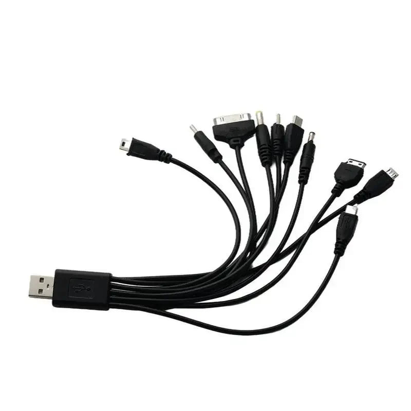 10 in 1 Multi-function USB Cable Cell Phone USB Charging Cable Connector For Nokia LG Samsung Sony Ipod Motorola Multi Interface