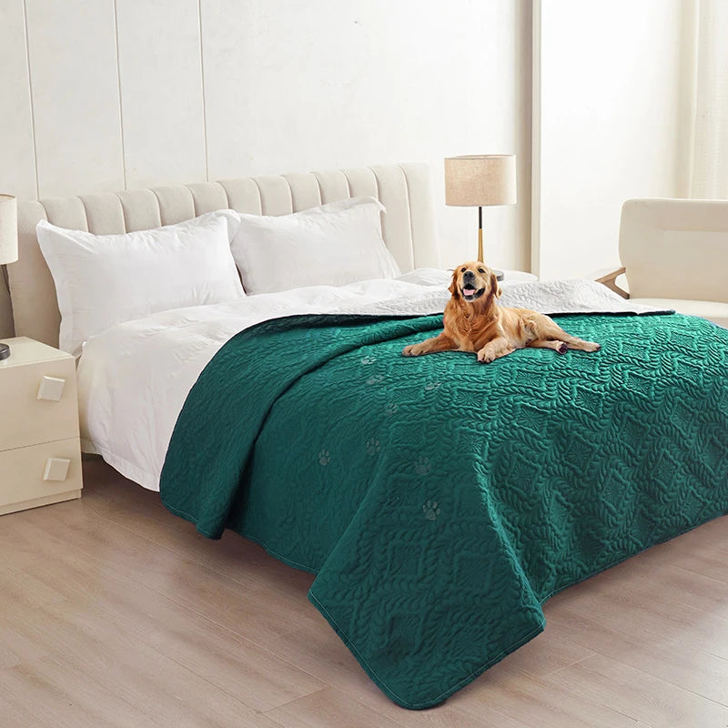 Waterproof Dog Bed Cover Pet Blanket for Furniture Bed Protector Couch Cover for Dogs Cats Dirt-Proof Non-Slip Backing Bedspread