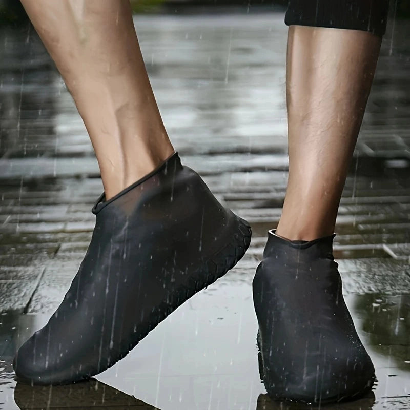 Waterproof Shoe Covers Silicone Anti-Slip Rain Boots Unisex Sneakers Protector for Outdoor Rainy Day Reusable Rain Shoe Covers