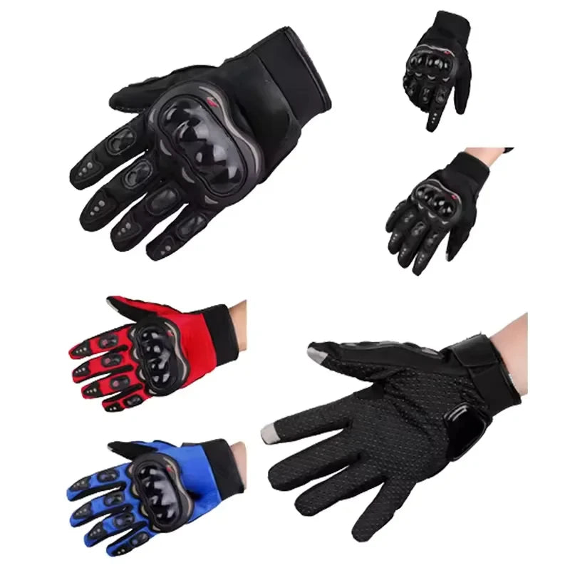 Motorcycle Gloves Men's Motorcycle Gloves Breathable Closed Finger Racing Gloves for Outdoor Sports Crossbike Riding
