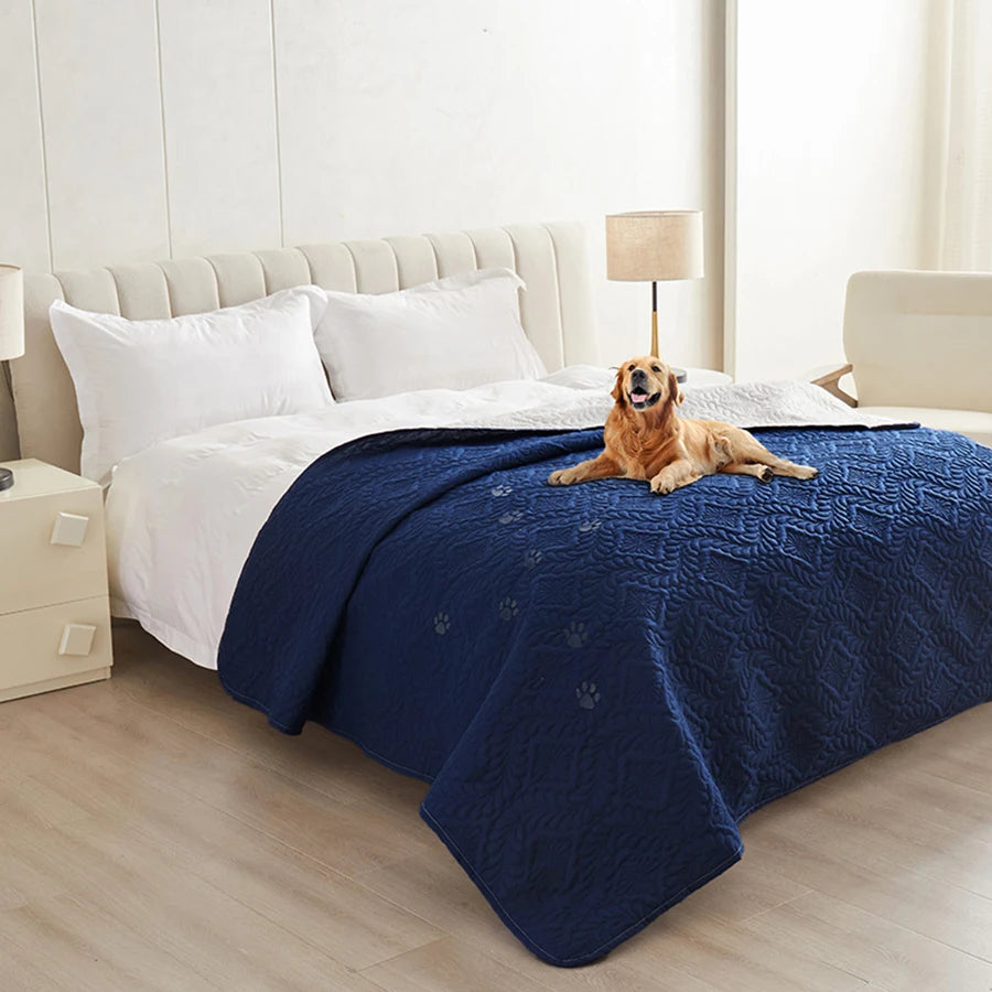 Waterproof Dog Bed Cover Pet Blanket for Furniture Bed Protector Couch Cover for Dogs Cats Dirt-Proof Non-Slip Backing Bedspread