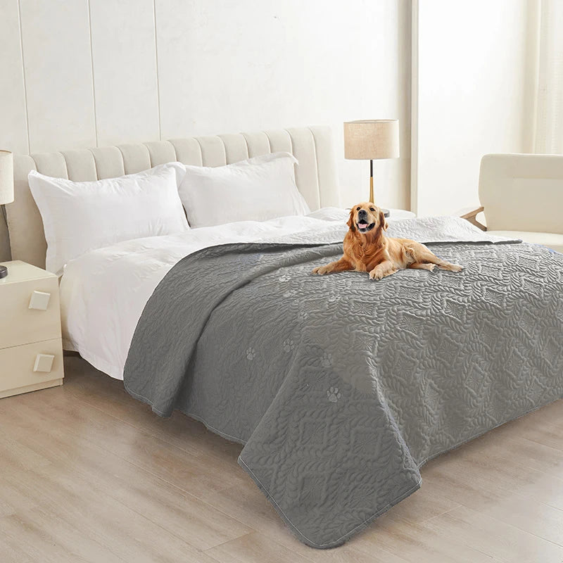 Waterproof Dog Bed Cover Pet Blanket for Furniture Bed Protector Couch Cover for Dogs Cats Dirt-Proof Non-Slip Backing Bedspread