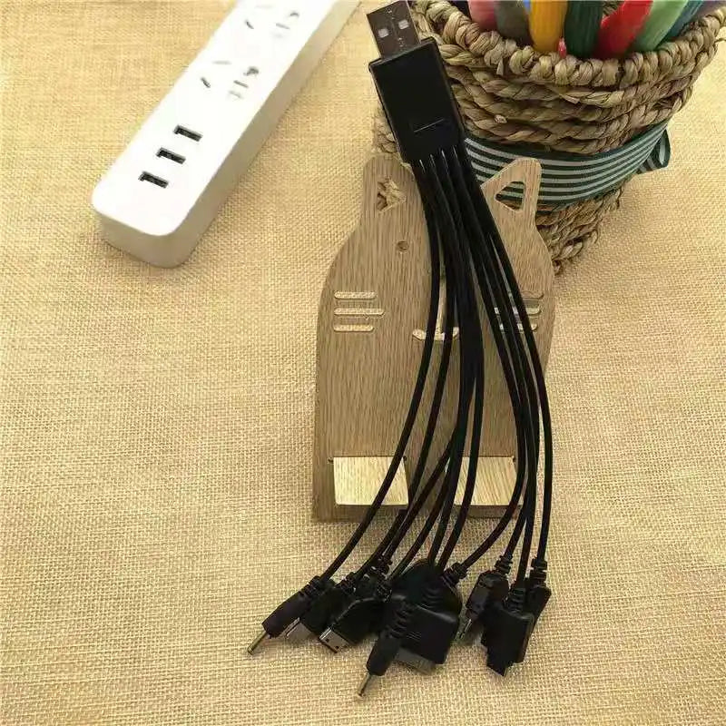 10 in 1 Multi-function USB Cable Cell Phone USB Charging Cable Connector For Nokia LG Samsung Sony Ipod Motorola Multi Interface