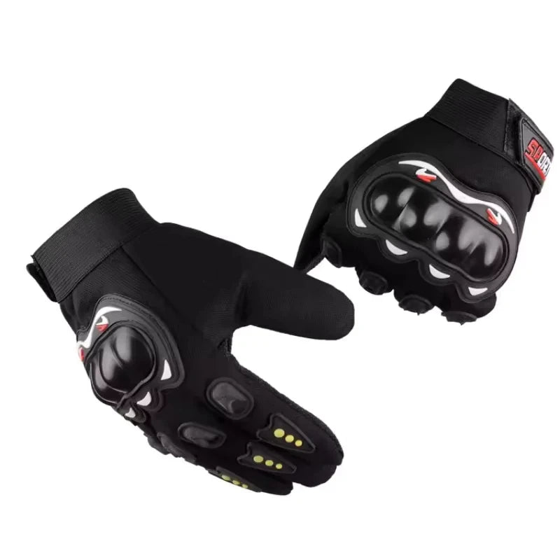 Motorcycle Gloves Men's Motorcycle Gloves Breathable Closed Finger Racing Gloves for Outdoor Sports Crossbike Riding