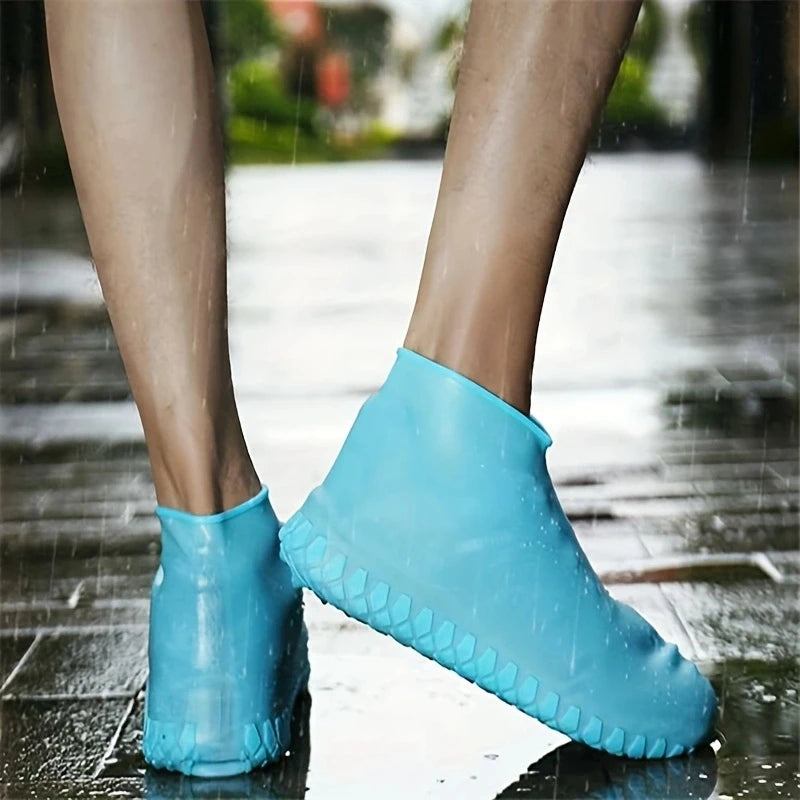 Waterproof Shoe Covers Silicone Anti-Slip Rain Boots Unisex Sneakers Protector for Outdoor Rainy Day Reusable Rain Shoe Covers