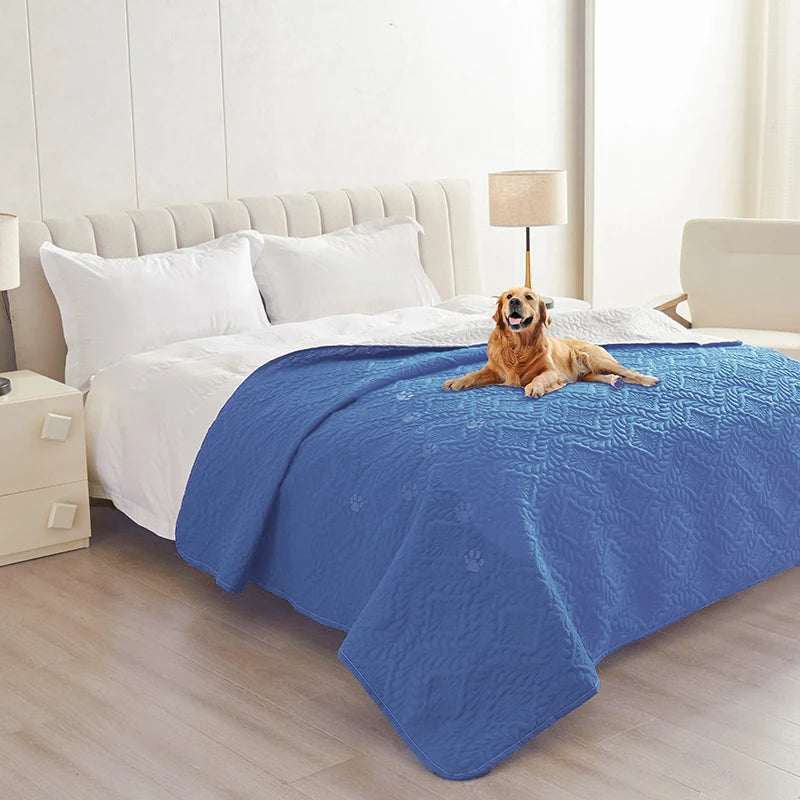 Waterproof Dog Bed Cover Pet Blanket for Furniture Bed Protector Couch Cover for Dogs Cats Dirt-Proof Non-Slip Backing Bedspread