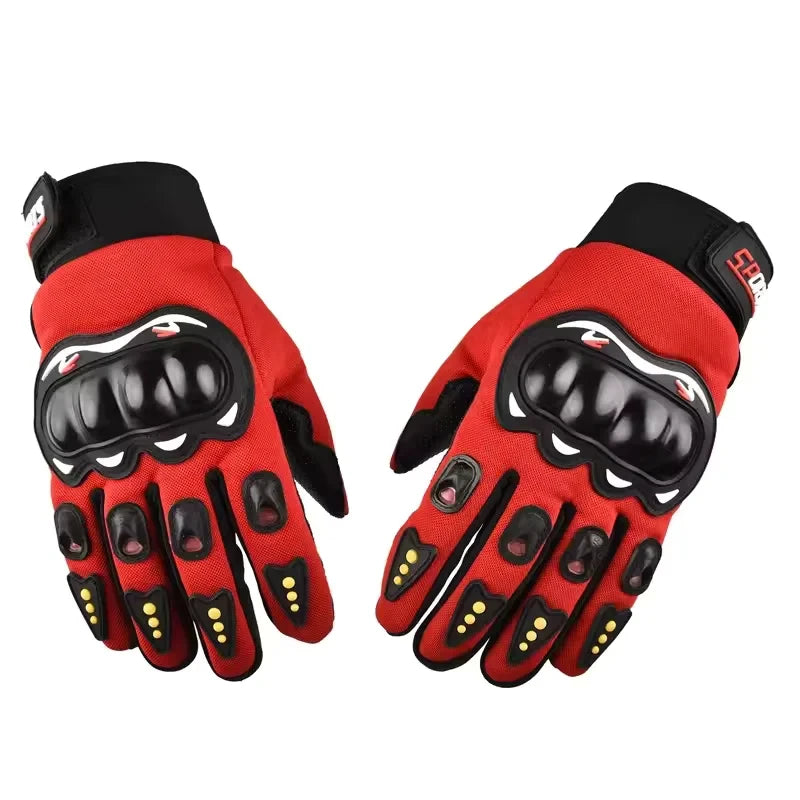 Motorcycle Gloves Men's Motorcycle Gloves Breathable Closed Finger Racing Gloves for Outdoor Sports Crossbike Riding