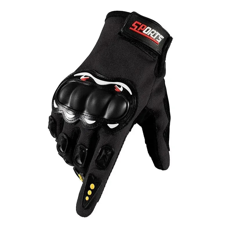Motorcycle Gloves Men's Motorcycle Gloves Breathable Closed Finger Racing Gloves for Outdoor Sports Crossbike Riding
