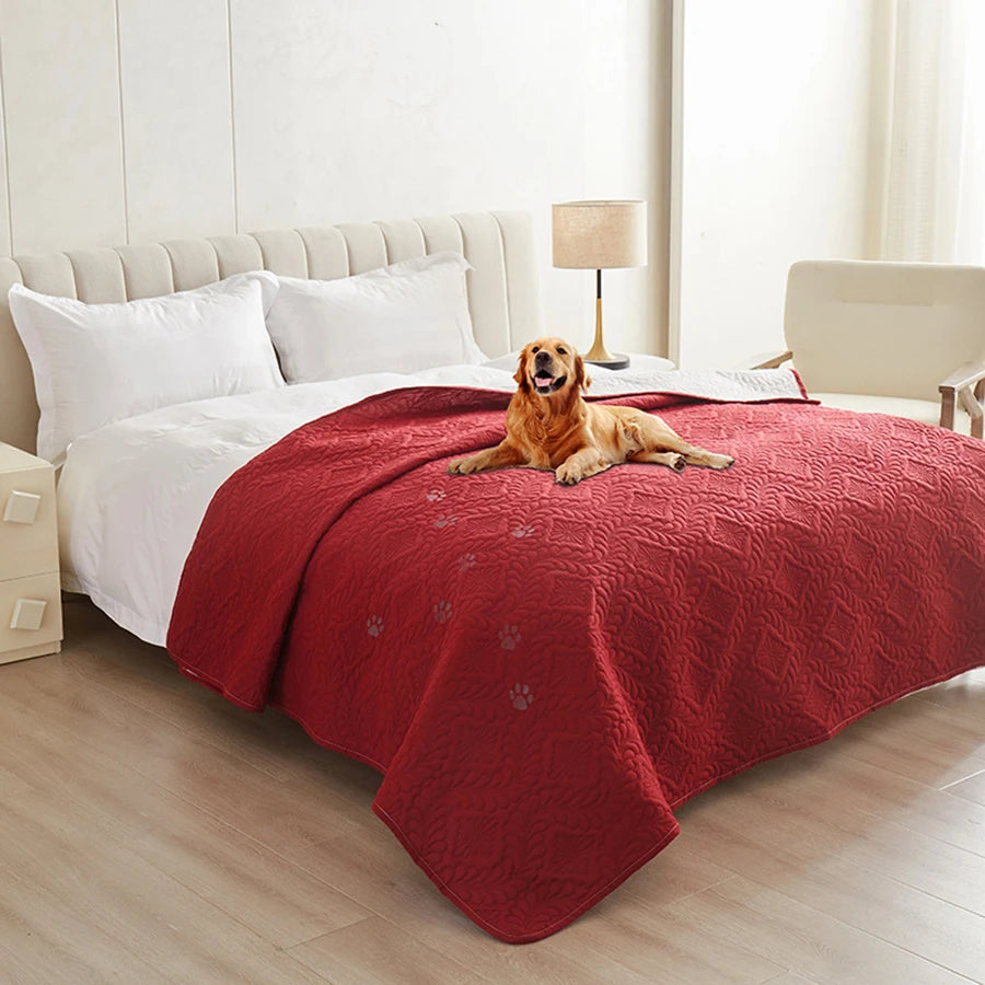 Waterproof Dog Bed Cover Pet Blanket for Furniture Bed Protector Couch Cover for Dogs Cats Dirt-Proof Non-Slip Backing Bedspread