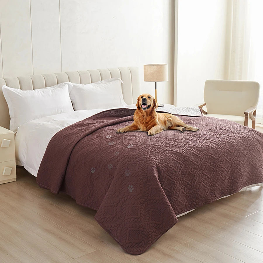 Waterproof Dog Bed Cover Pet Blanket for Furniture Bed Protector Couch Cover for Dogs Cats Dirt-Proof Non-Slip Backing Bedspread